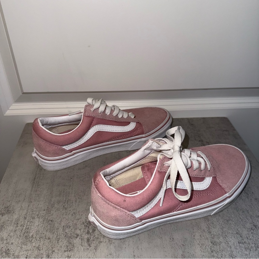 Old Skool Shoe Dawn Pink / True White Size 4.5 Men / 6 Women - Picture 3 of 7